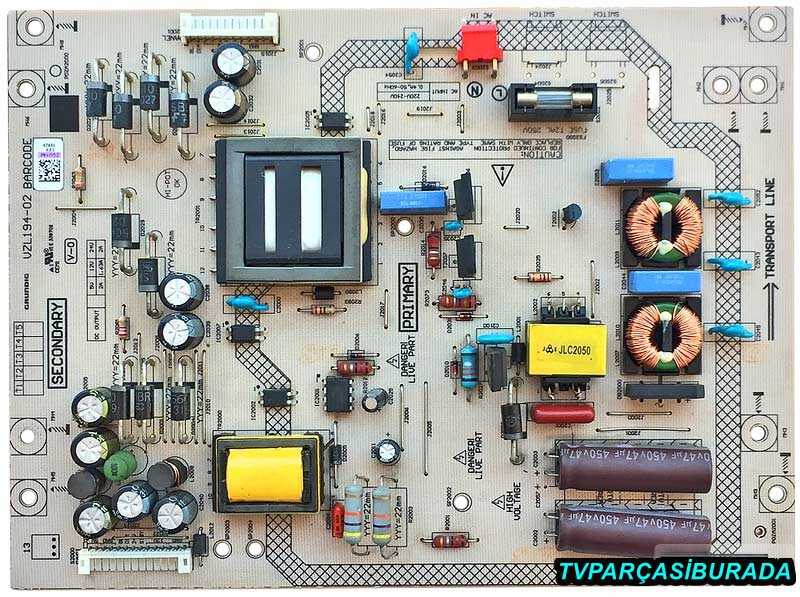 VZL194-02, ZGU140, Arelik A32-LB-5313, POWER BOARD, Besleme, LC320DXN-SFR2