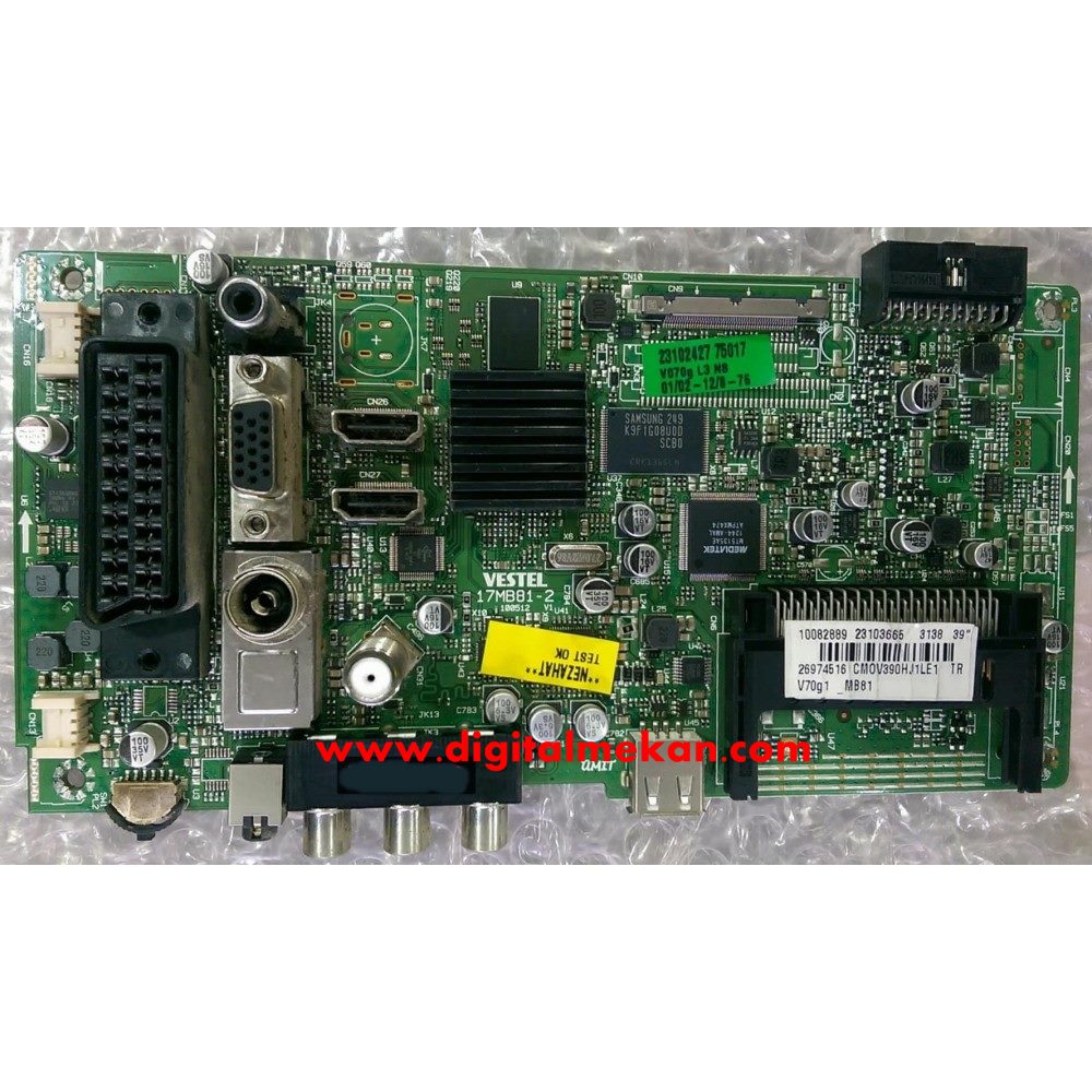 17MB81-2, 23103665, 10082889, 23102427, VESTEL, CMOV390HJ1-LE1, 39, MAN BOARD, ANA KART