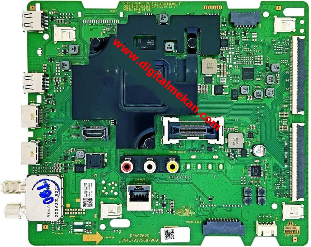 Samsung QE55Q60TAUXTK Main Board , BN41-02756B-000 , BN41-02756B , BN94-14871F , CY-RT055HGLV1H