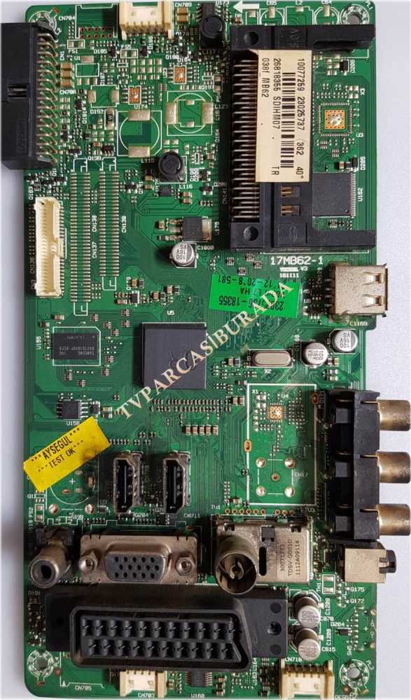 17MB62-1, 23025737, 23025736, Vestel 40VF3010, Main Board, Ana Kart, LTA400HM07