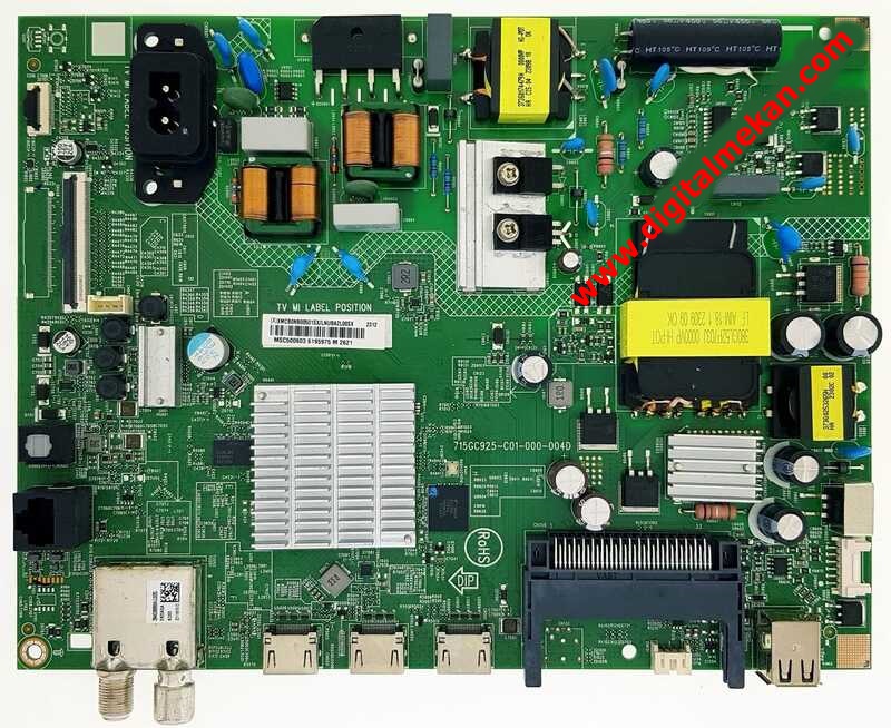 715GC925-C01-000-004D , XMCB0NB00501SX , Philips 50PUS7607/62 , Main Board , TPT500WR-QUBF20F.K