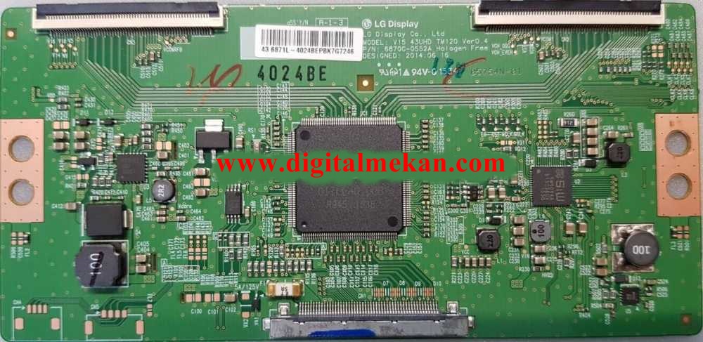 6870C-0552A, 6871L-4024B, V15 43UHD TM120 Ver0.4, Philips 43PUS6401, T CON Board, 43UA8900 43 LED TV