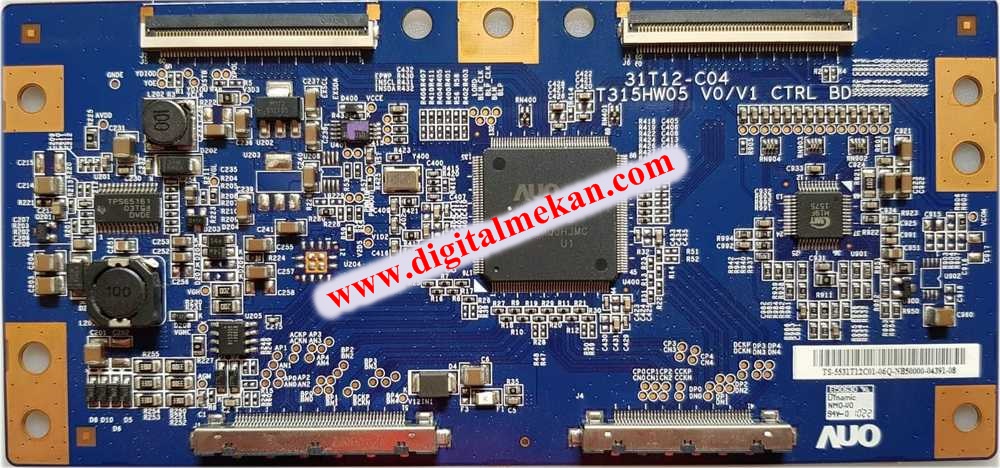 T315HW05 V0/V1 CTRL BD, 31T12-C04, 5531T12C01, Arelik TV82-208 FHD, T CON Board, T315HW05 V.0